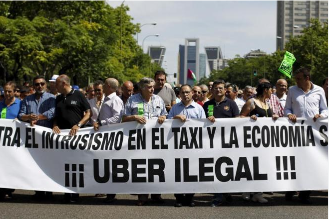 uber españa taxis