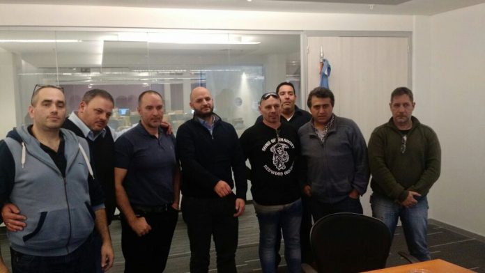 Taxistas Autoconvocados reunidos con el secretario de Transporte Juan José Méndez