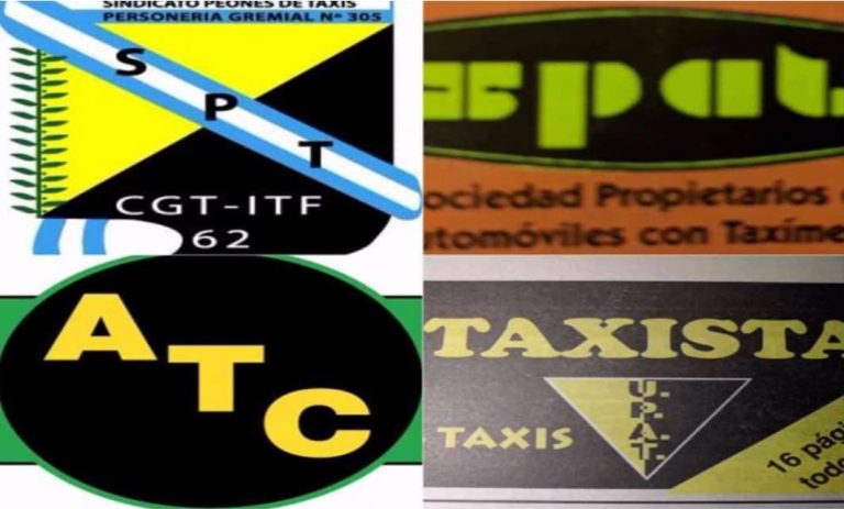 mesa de unidad taxista
