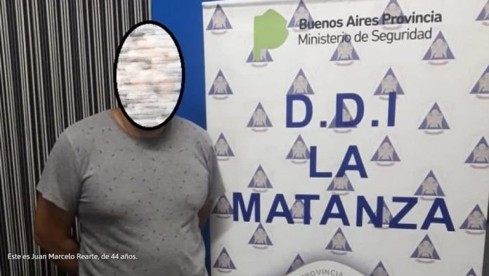 Juan Marcelo Rearte, chofer de Uber detenido por el crimen de María Caccone en San Justo